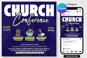 Church Conference Flyer Template, a Graphic by graphicforest (Thumbnail 2 of 3)