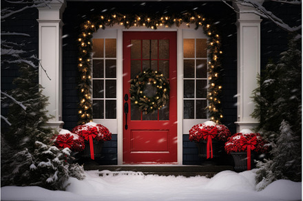 Eye-catching Door Christmas colorful, a Holiday Photo by Ylivdesign