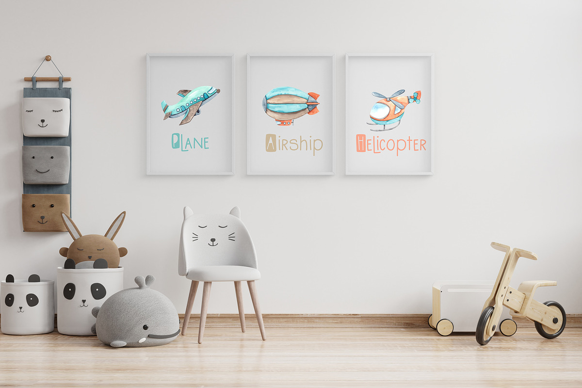 Watercolor Transport by air, an Object Graphic by Ana-Sakuta (Photo 15 of 17)