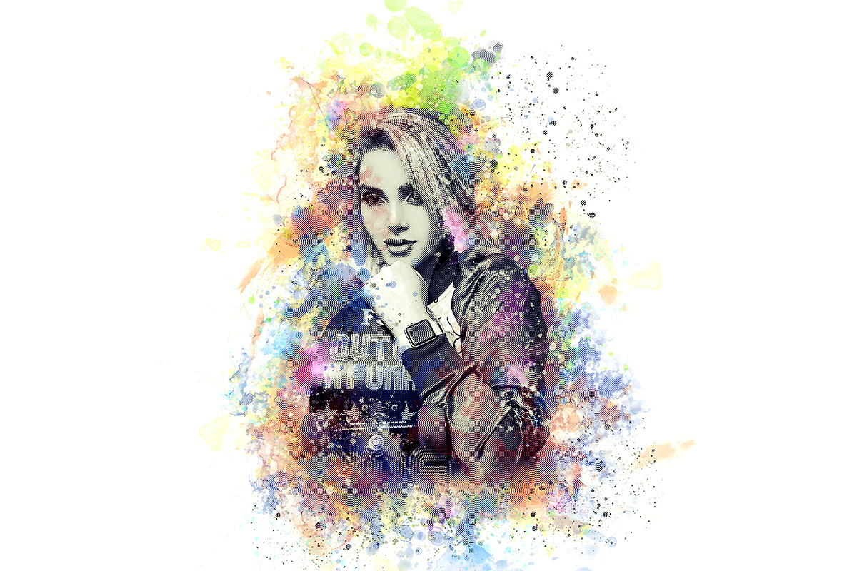 Watercolor Artwork Photoshop Action, an Action Add-On by Studio Retouch (Photo 4 of 10)
