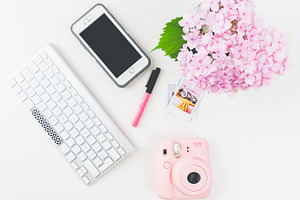 Flatlay Instagram Feminine Desk