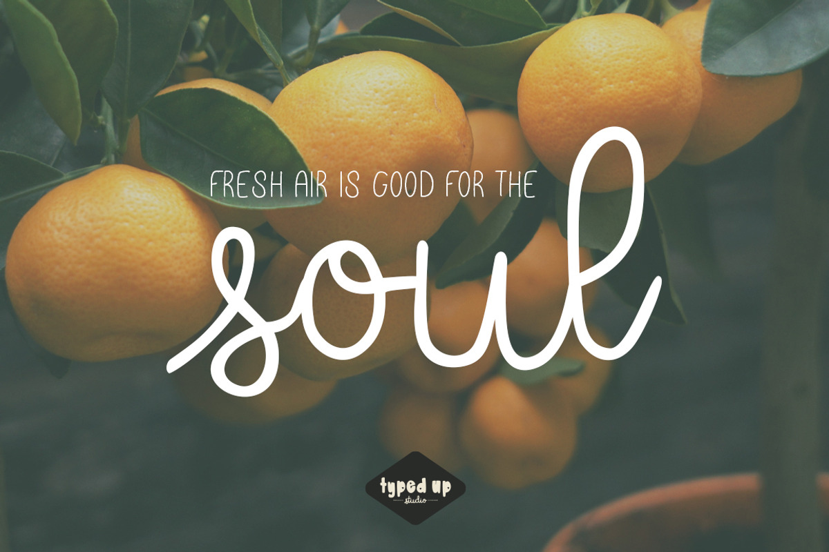Peach Plum | Handwritten Script Font, a Script Font by Typed Up Studio (Photo 6 of 14)