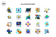 20 Blockchain Hand-Drawn Vector, an Object Graphic by SLAB! Design (Thumbnail 2 of 4)