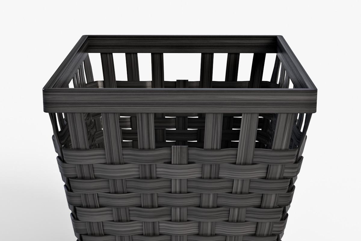 Wicker Basket Ikea Knarra 2 Black, an Object 3D Model by Markelos (Photo 3 of 10)