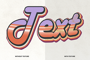 Retro Text Photoshop Effect