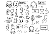 Vintage Podcast Studio Set, an Object Graphic by RT Studio (Thumbnail 2 of 4)