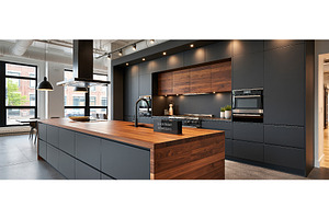 Luxury Modern Kitchen Showroom With, an Architecture Photo by piter.goskov