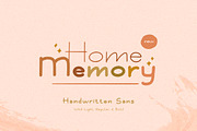 Home Memori - Handwritten Sans, a Sans Serif Font by Littlehand (Thumbnail 1 of 6)