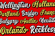 Brayles + Extrude, a Script Font by Blankids Studio (Thumbnail 3 of 15)