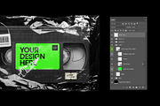 VHS Cassette Mockup, a Product Mockup by BULBFISH (Thumbnail 3 of 8)