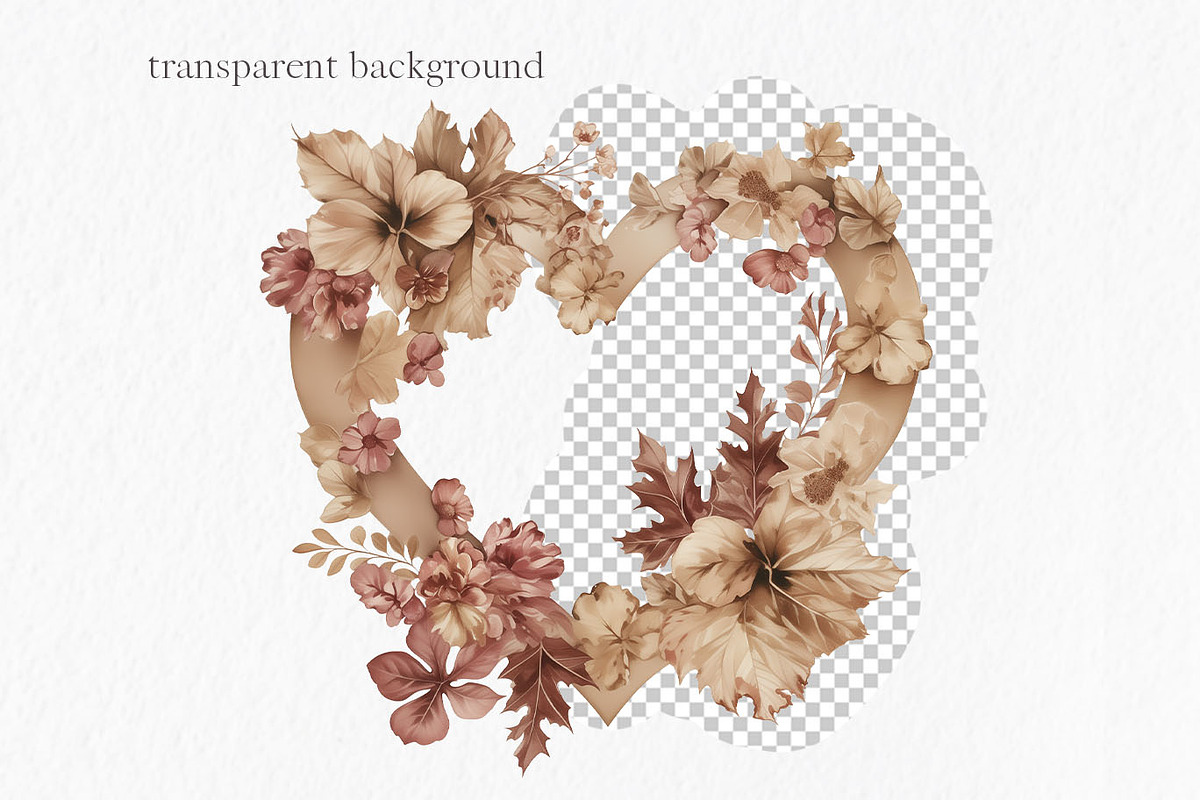 Boho Valentine Clipart PNG, a Seasonal Illustration by MyLittleMeow (Photo 4 of 7)