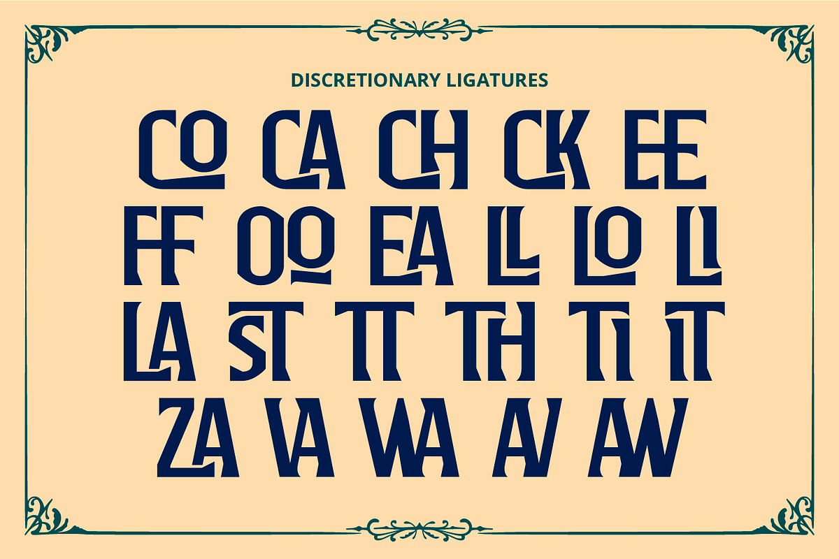 Cloresta, a Symbol Font by Vintage Division (Photo 13 of 15)