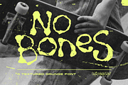 No Bones - A Textured Grunge Font, a Handwritten Font by Wingsart Studio (Thumbnail 1 of 12)