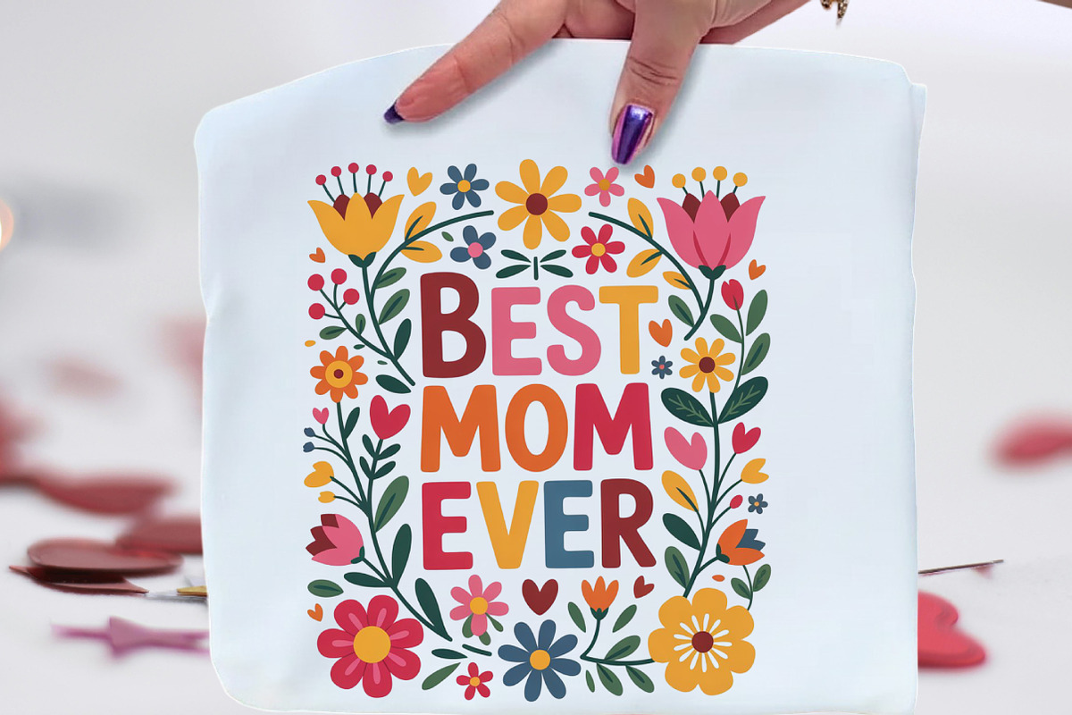 Best Mom Ever Floral Mother's Day, an Illustration by CraftArtStudio (Photo 1 of 4)
