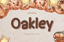 Oakley is a cute handwritten font