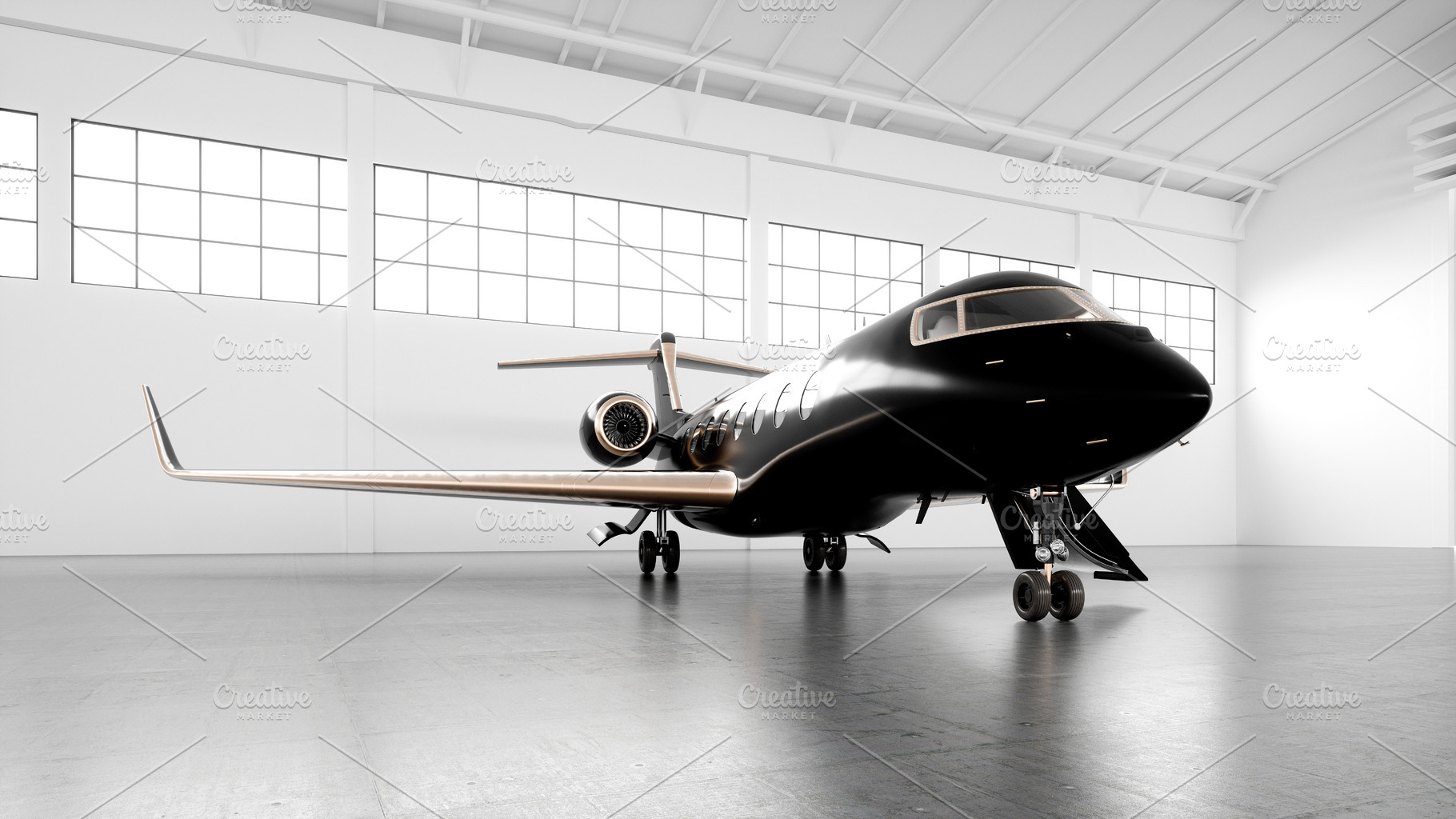 Business jet 035 containing 3d rendering, air, and aircraft, a Business Photo by SFCRCH MOCKUPS