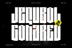 Jequbol Gohared Tall Condensed Font