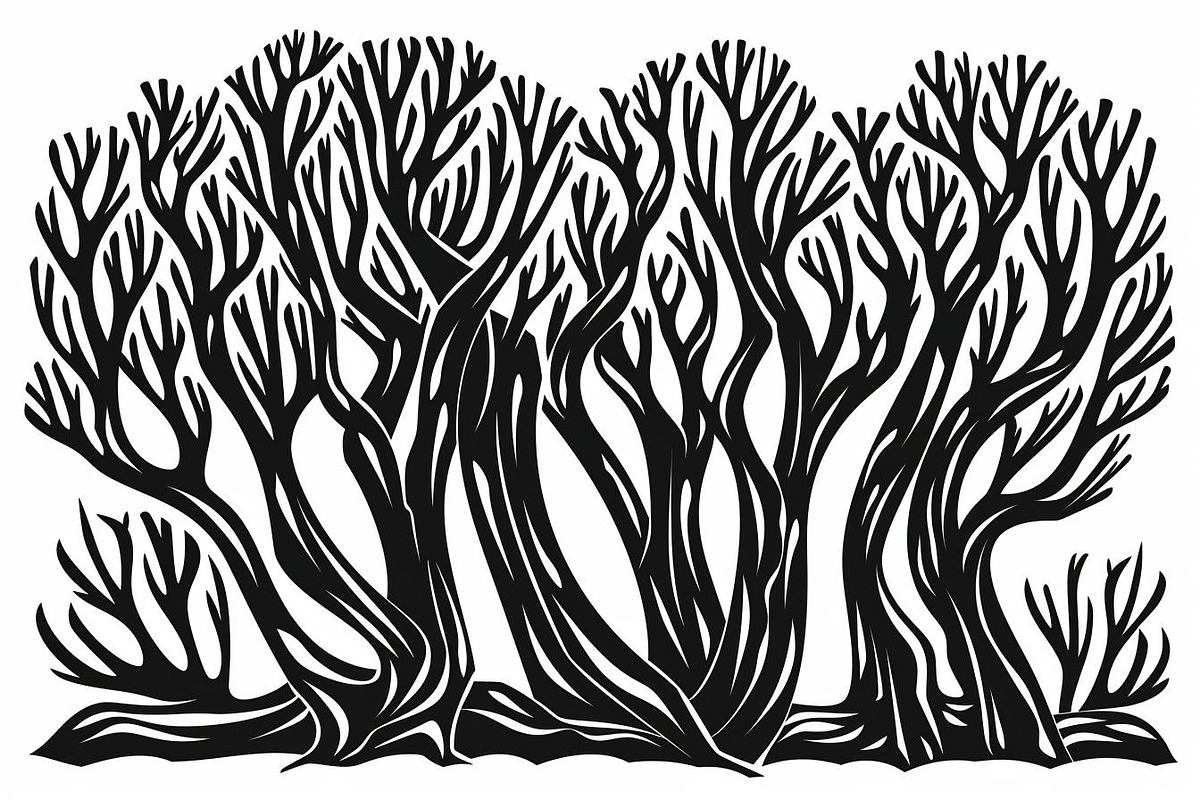 Tree Pattern Laser Cut Vector Set, an Illustration by BIPLOB EXPERT (Photo 4 of 9)