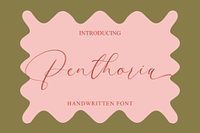 Penthoria | Handwritten Font