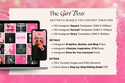 The Girl Boss Social Media Bundle, a Social Media Template by The Flossy Finch (Thumbnail 2 of 14)