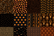 Black Copper Halloween Digital Paper, a Pattern Graphic by LA Design (Thumbnail 3 of 10)