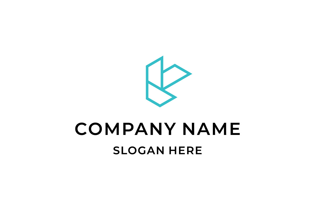 simple monogram letter K logo design, a Branding & Logo Template by cdecde