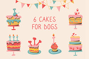 Birthday Party. Festive set of Dogs, an Animal Illustration by Anna Summer (Thumbnail 3 of 10)
