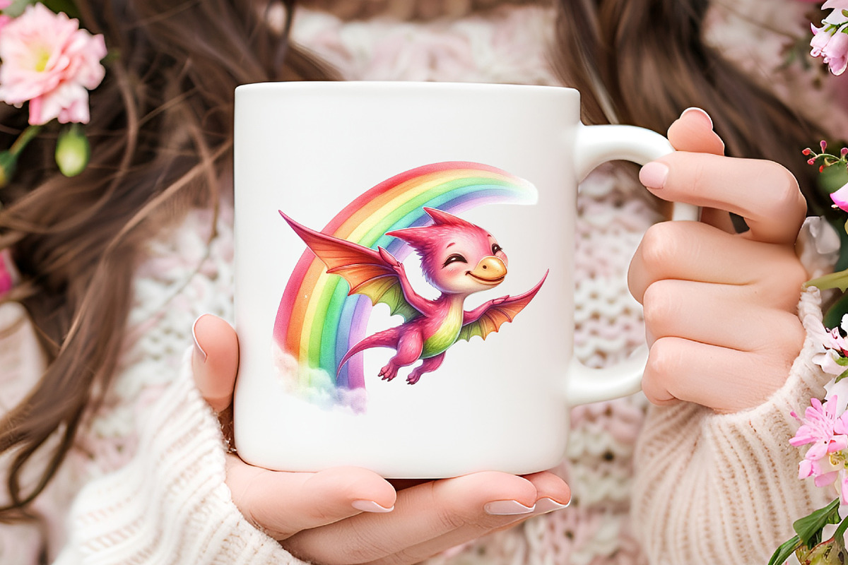 Kawaii Dinosaurs Watercolor Clipart, an Illustration by RobertsArt (Photo 2 of 7)