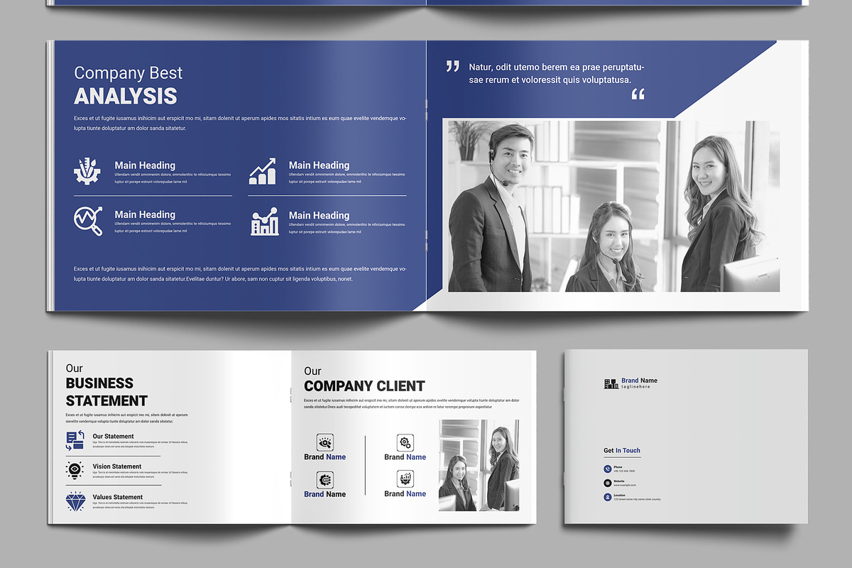 Company Brochure Landscape Template, a Brochure Template by MightyDesign (Photo 5 of 9)
