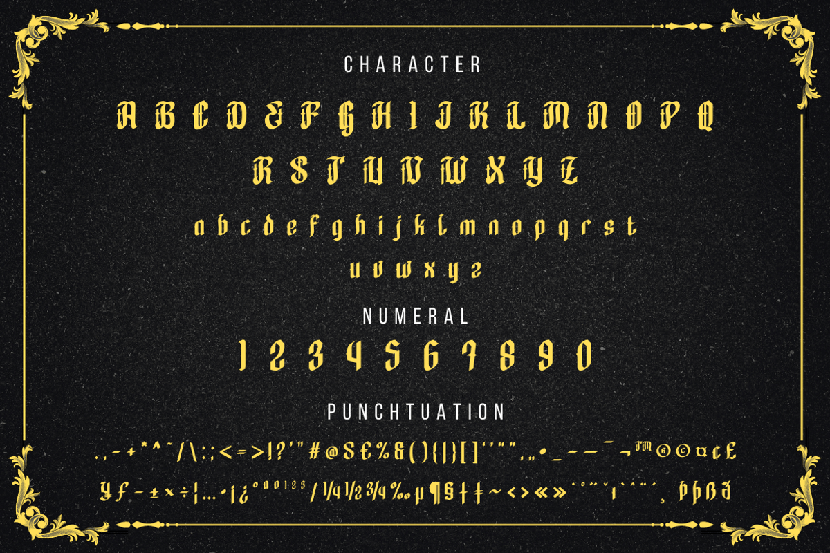 Gadevox, a Blackletter Font by twinstd (Photo 11 of 12)