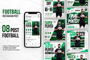 Football Sports Social Media Pack, a Social Media Template by Abdul Studio (Thumbnail 1 of 5)