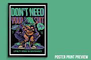 Dont Need Your Bullshit Illustration, a Person Illustration by badsyxn (Thumbnail 4 of 5)
