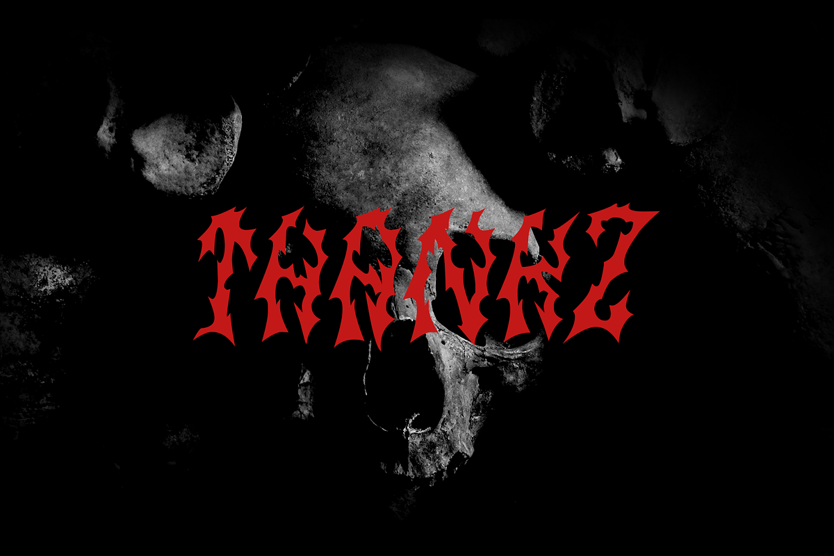 Firehell, a Blackletter Font by zamjumps (Photo 3 of 11)