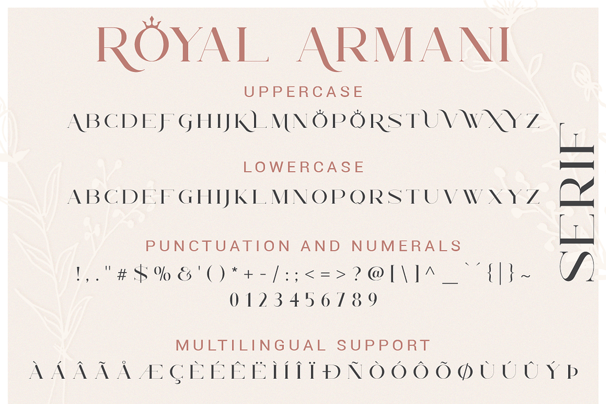 Royal Armany Font Duo, a Serif Font by GlitzyGrapix (Photo 9 of 10)