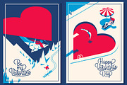 5 Valentine's Day Romantic Cards, a Decorative Illustration by Alexander Baidin (Thumbnail 3 of 5)