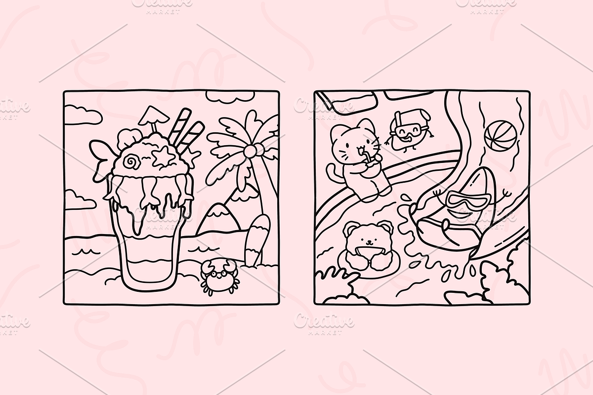 Bold & Easy Coloring Book Bundle, an Empty State Illustration by Neon Studio (Photo 21 of 32)