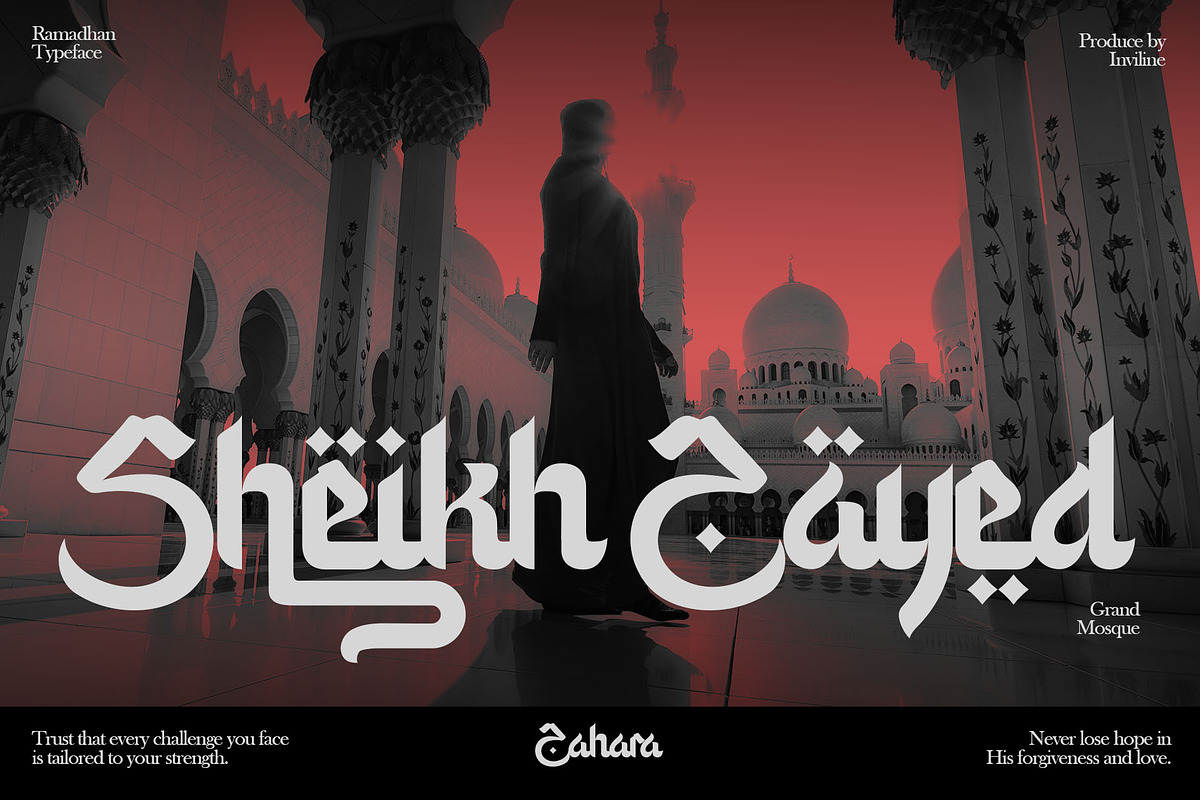 Zahara - Majestic Arabic Calligraphy, a Handwritten Font by Inviline.co (Photo 10 of 10)