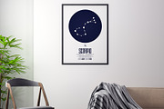 Zodiac - Print Set / Editable PSD, a Wallpaper Graphic by UgurSarac (Thumbnail 7 of 10)