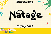 Natage – Display Font, a Sans Serif Font by NDNL Studio (Thumbnail 1 of 6)