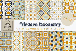 Modern Geometry | 12 Vector Patterns