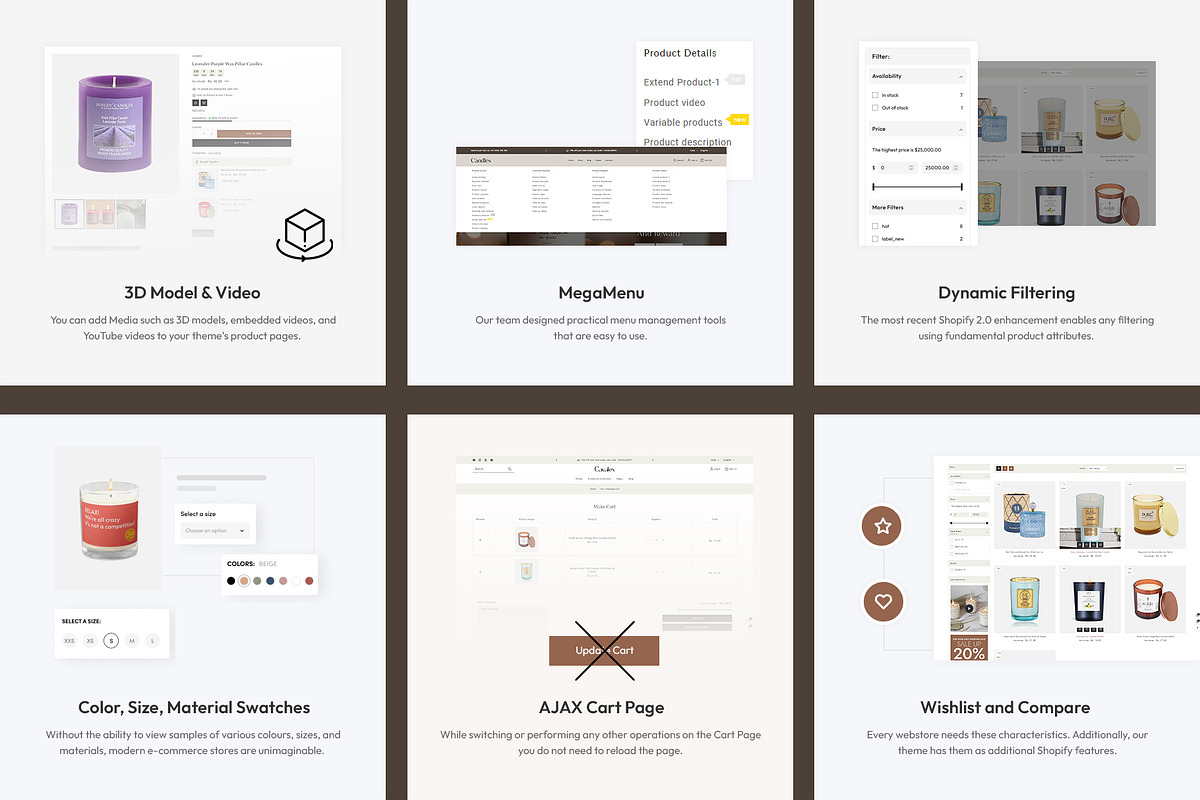 Candle Shopify Theme, a Shopify Template by LogicGo Shopify Experts (Photo 7 of 8)