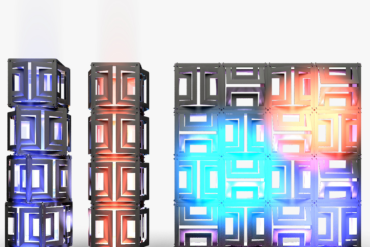 Stage Decor 21 Modular Wall Column, an Object 3D Model by akerStudio (Photo 11 of 15)