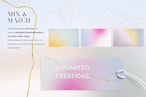 Kintsugi Gradient Backgrounds