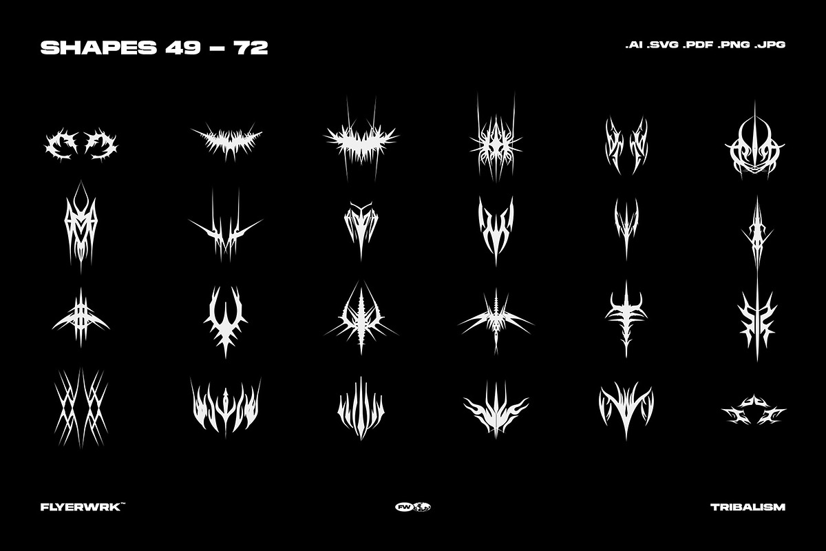 Tribalism - Vector Shapes, an Object Graphic by FLYERWRK (Photo 11 of 13)