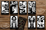 Tarot Cards - black and white, an Object Illustration by Retro Graphic Box (Thumbnail 1 of 5)