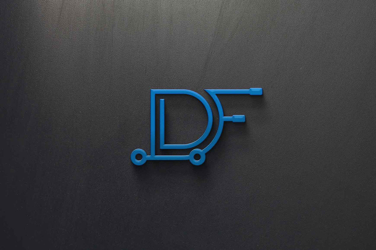 Shopping cart logo with DF, FD, a Branding & Logo Template by art_creater (Photo 1 of 2)