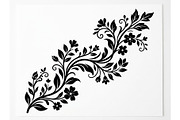 Elegant Floral Vine Silhouette, an Object Graphic by Creativeshirt (Thumbnail 3 of 3)