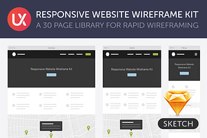 Responsive Website Wireframe Kit