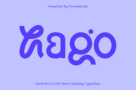 Hago - Playful Sans, a Sans Serif Font by Pandeka Studio
