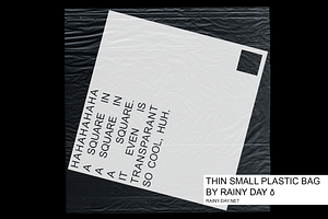 Thin small plastic bag